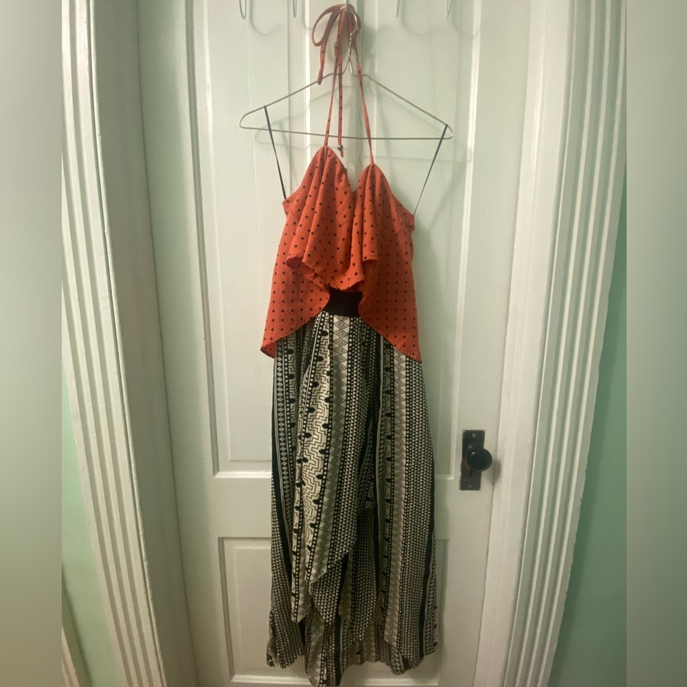 Under Skies Maxi Halter Dress Size M